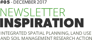 Newsletter INSPIRATION, Integrated spatial planning, land use and soil management research action